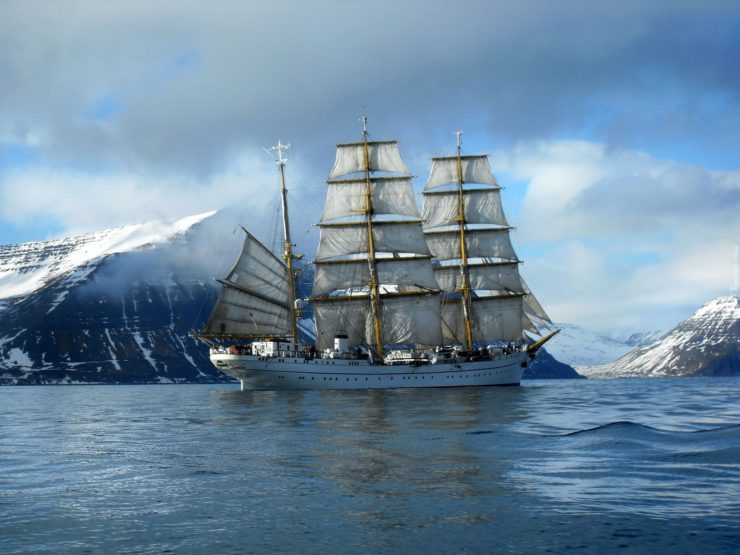 Gorch Fock na Antarktydzie / fot. Deutsche Marine